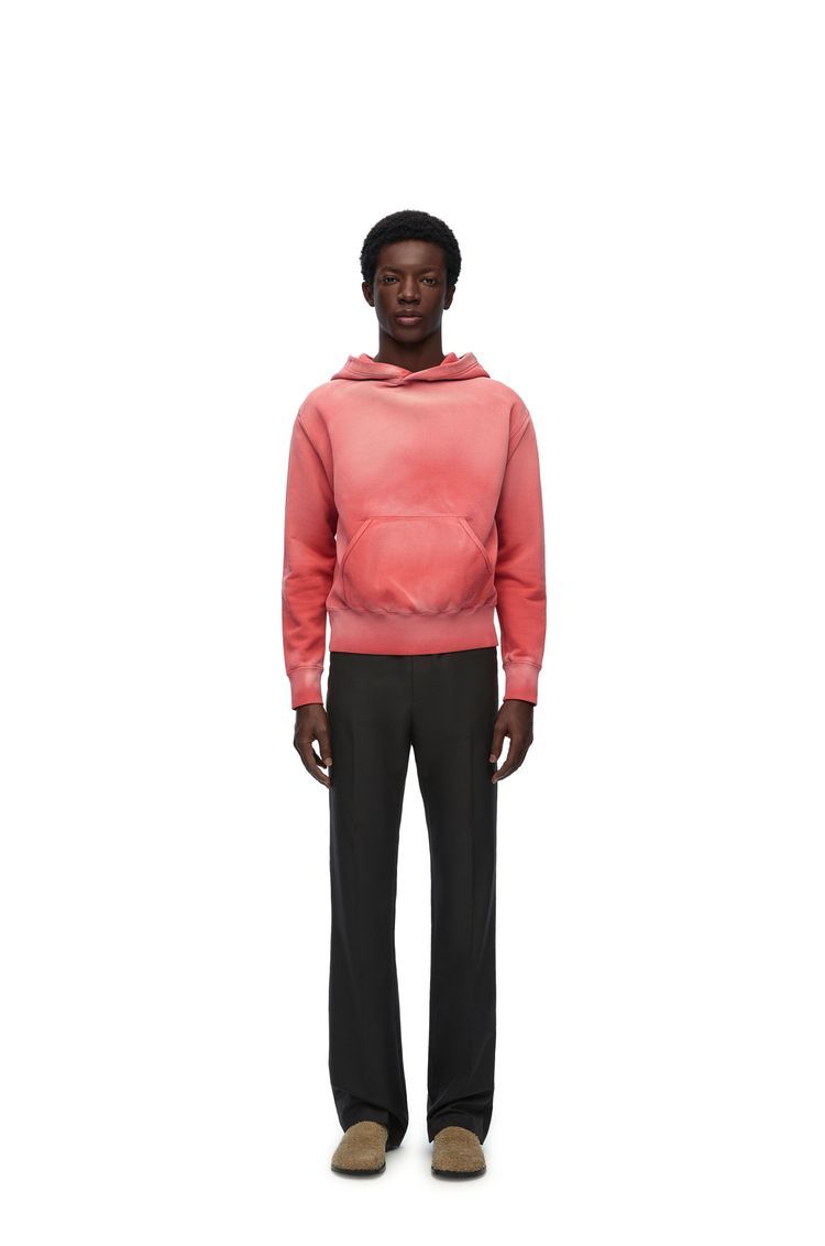 Slim fit hoodie in cotton
