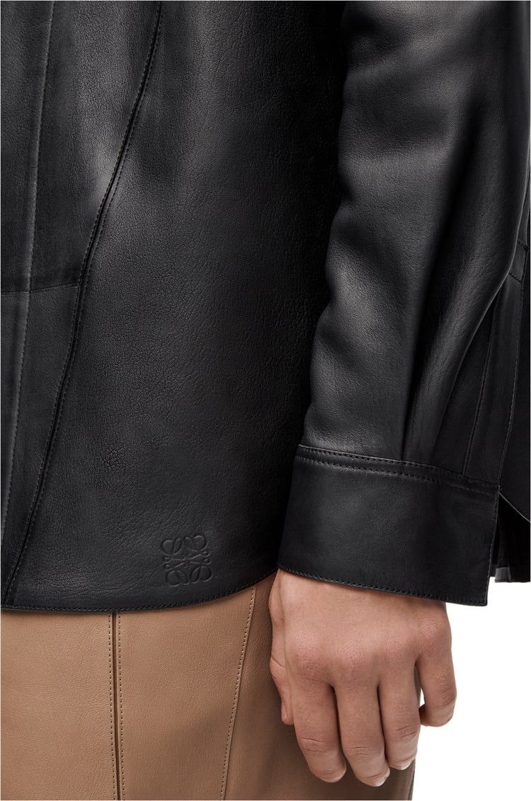 Puzzle shirt in nappa lambskin