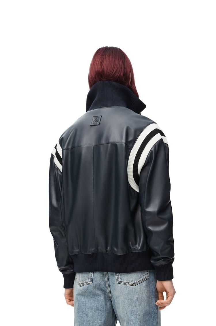 Bomber jacket in nappa lambskin