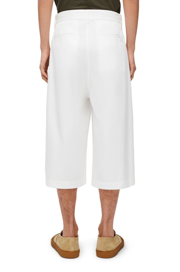 Pleated shorts in cotton