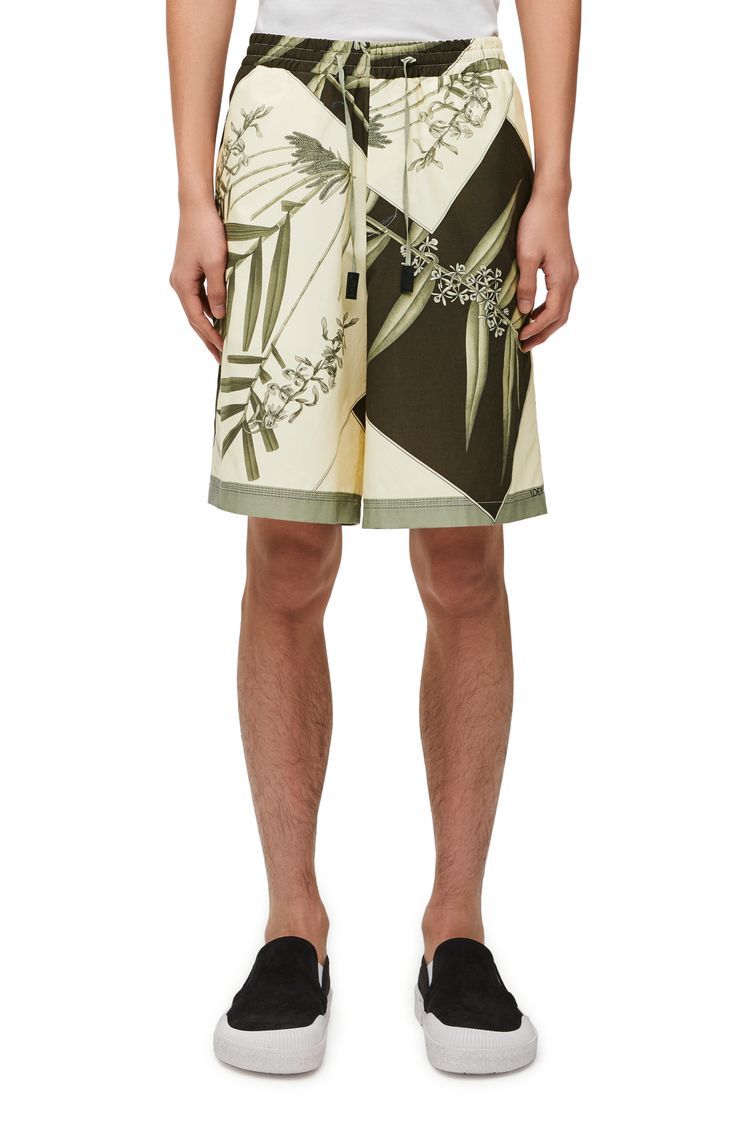 Shorts in cotton and silk