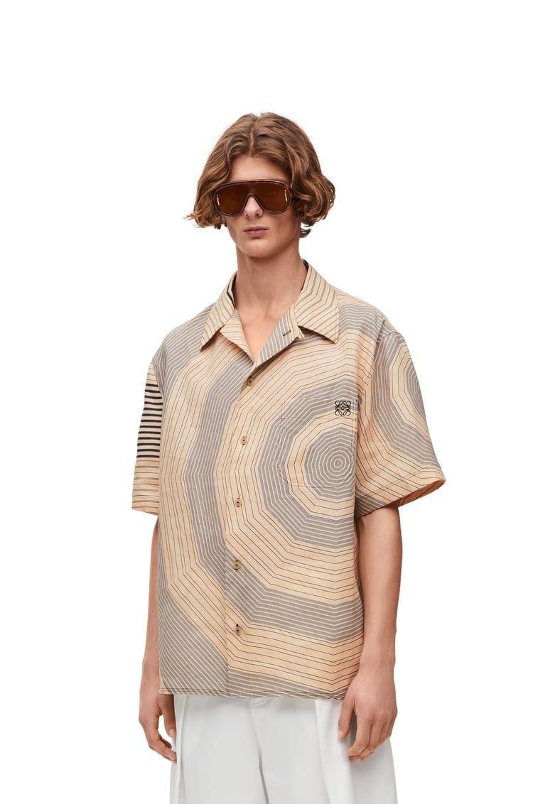 Short sleeve shirt in linen