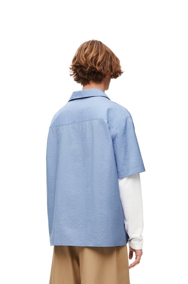 Trompe l'oeil shirt in cotton blend