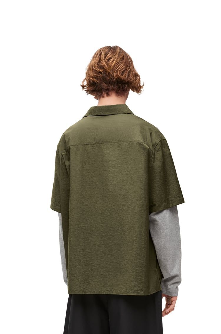 Trompe l'oeil shirt in cotton blend