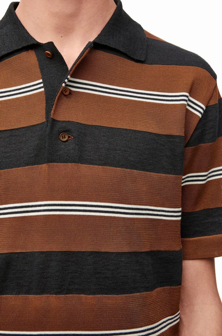 Polo sweater in silk