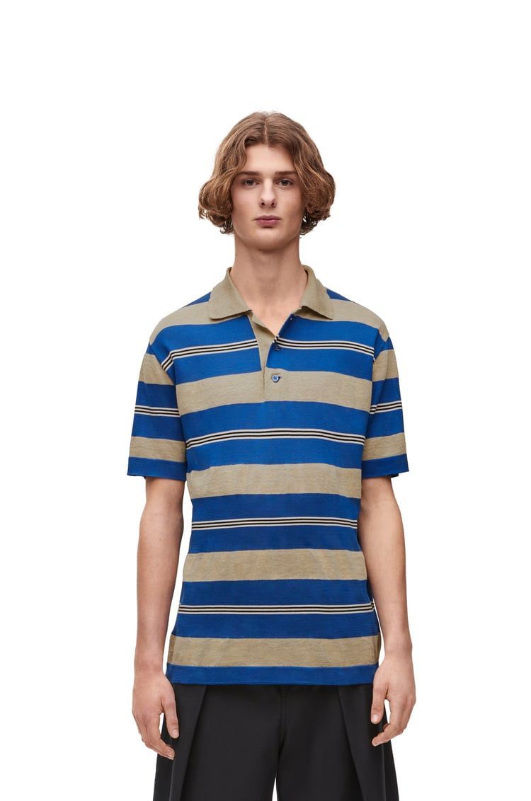 Polo sweater in silk