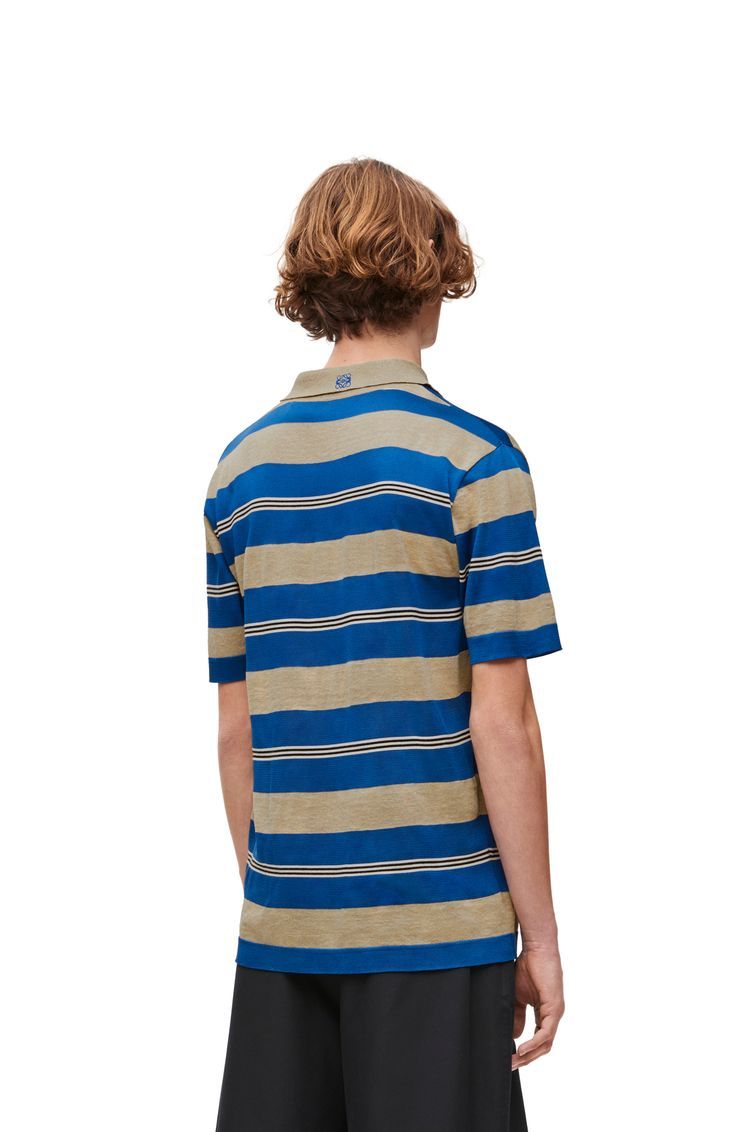 Polo sweater in silk