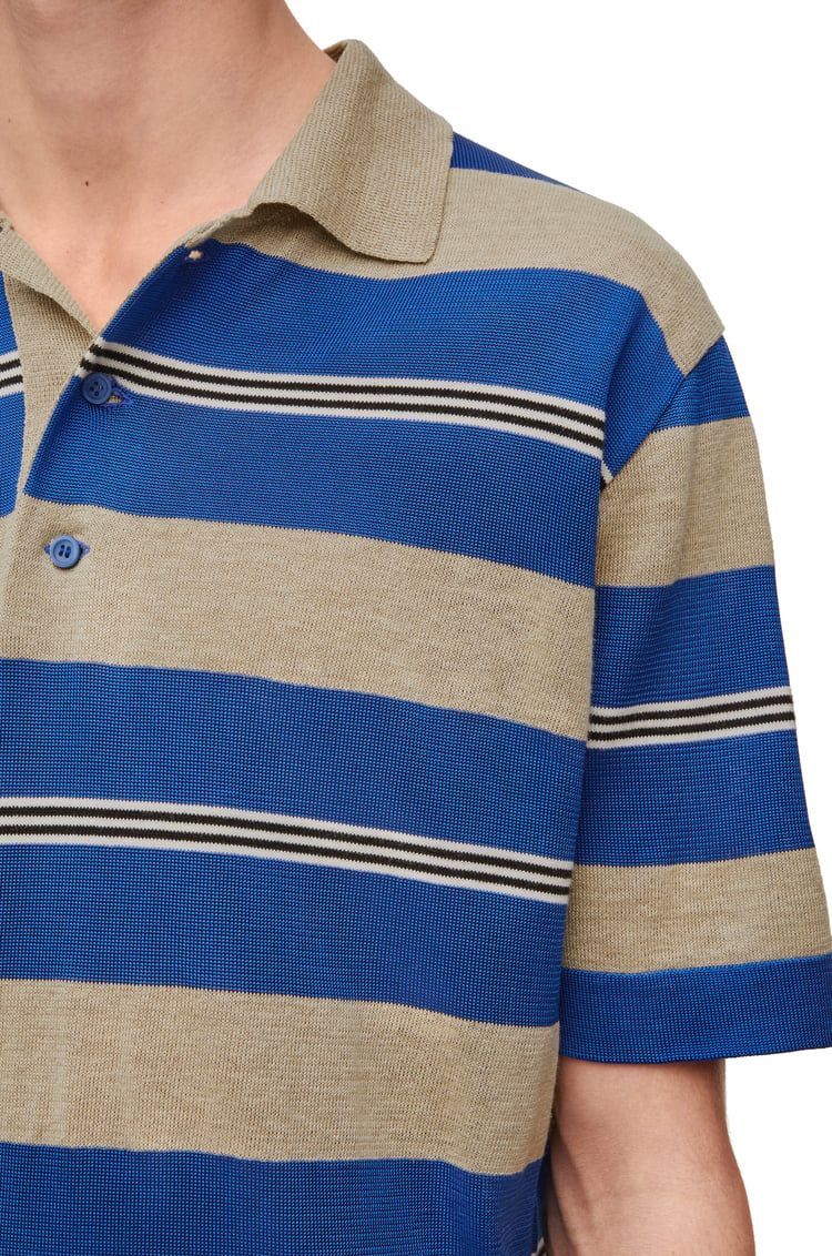 Polo sweater in silk