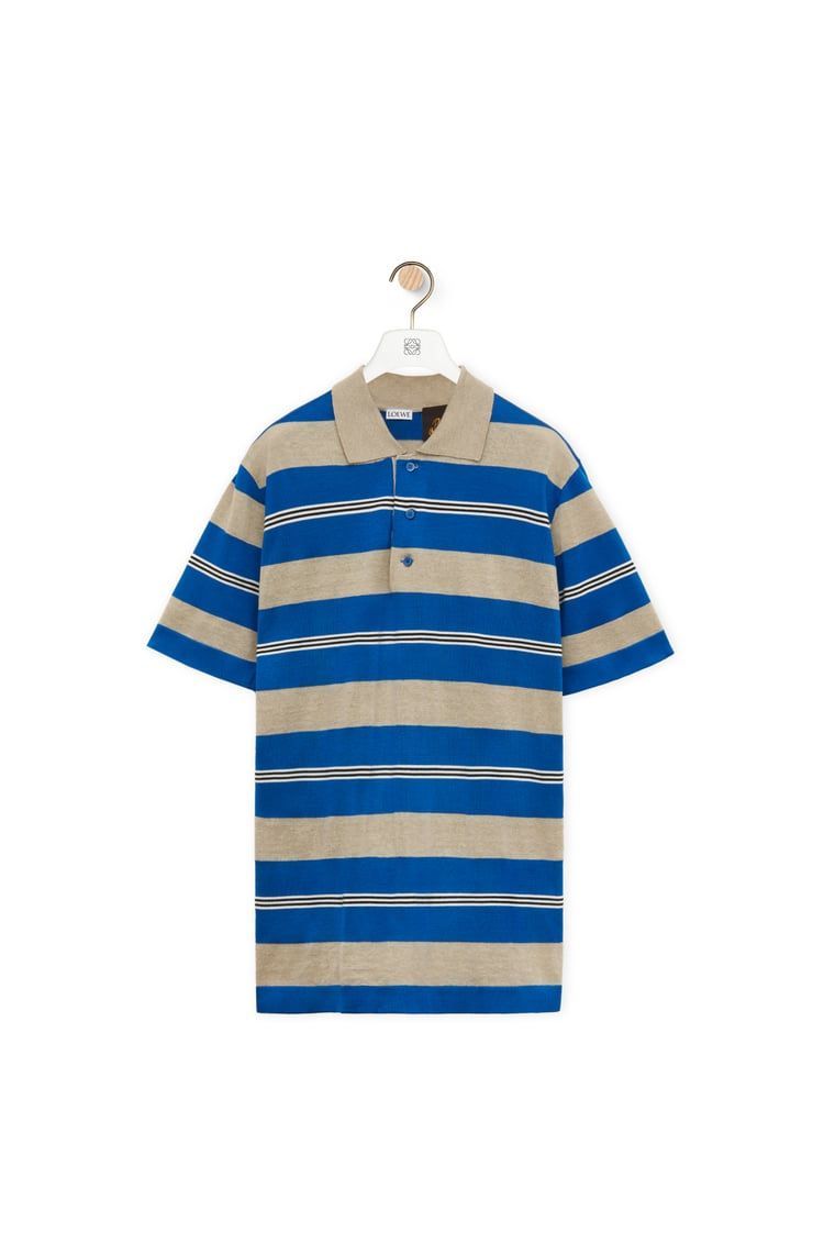 Polo sweater in silk