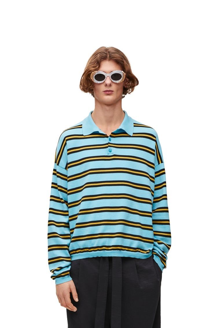 Polo sweater in cotton