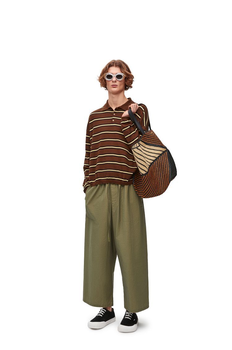 Polo sweater in cotton