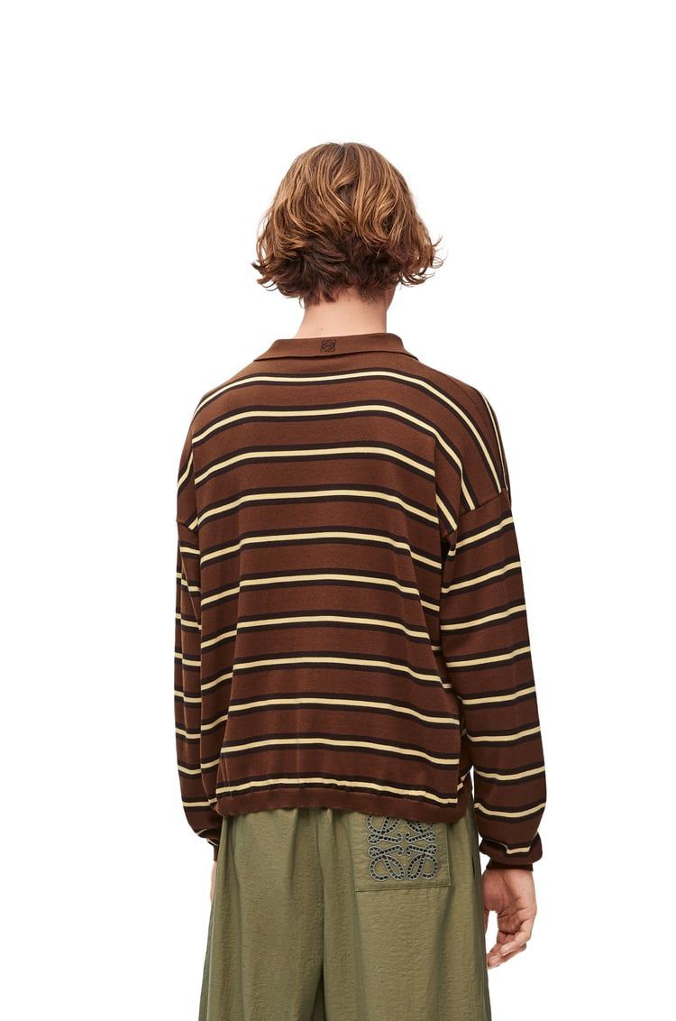 Polo sweater in cotton