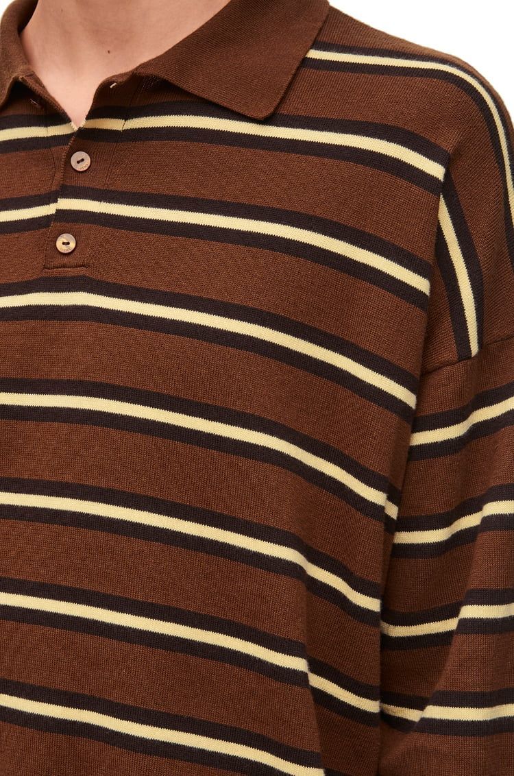 Polo sweater in cotton