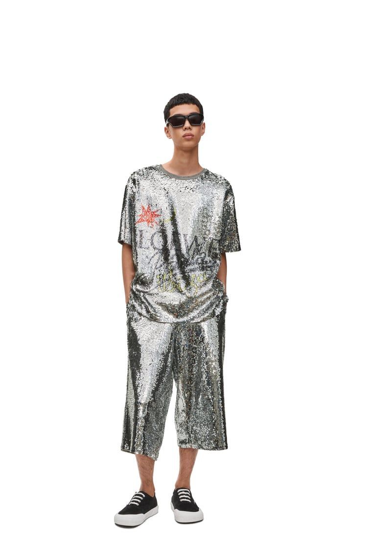 Loose fit T-shirt in sequins