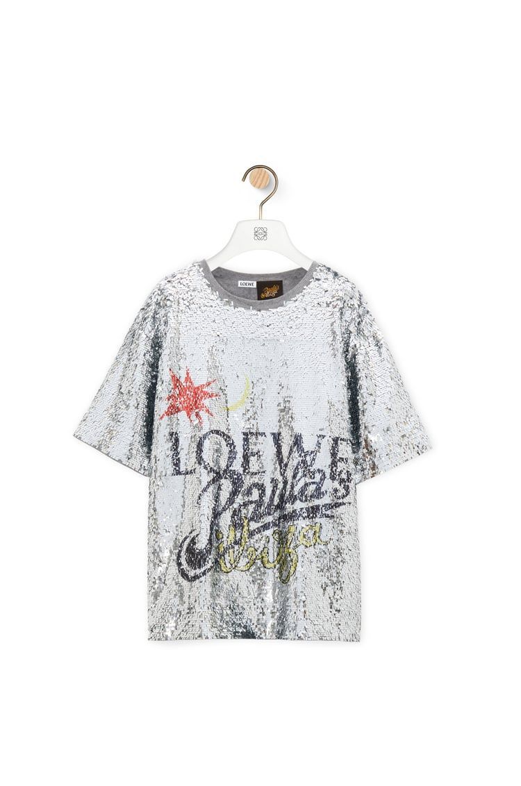 Loose fit T-shirt in sequins