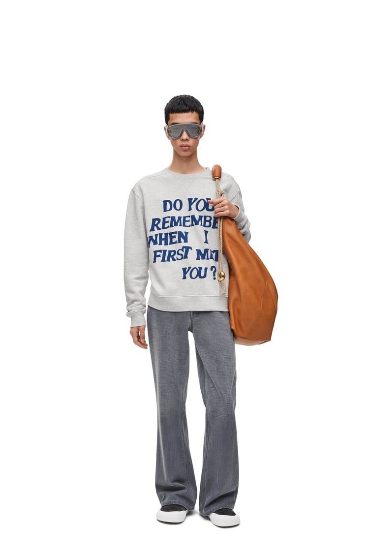 Regular fit sweatshirt in cotton