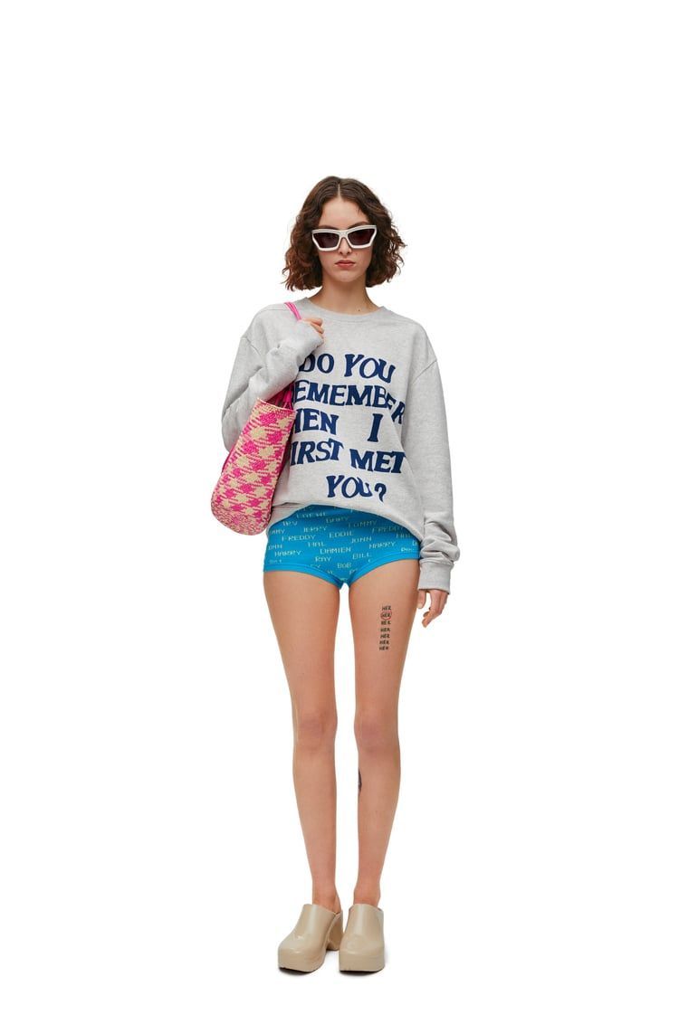 Regular fit sweatshirt in cotton