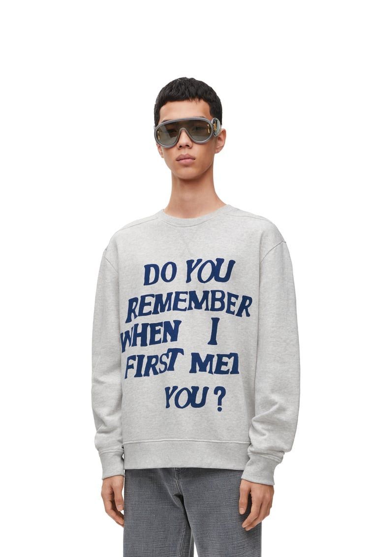 Regular fit sweatshirt in cotton