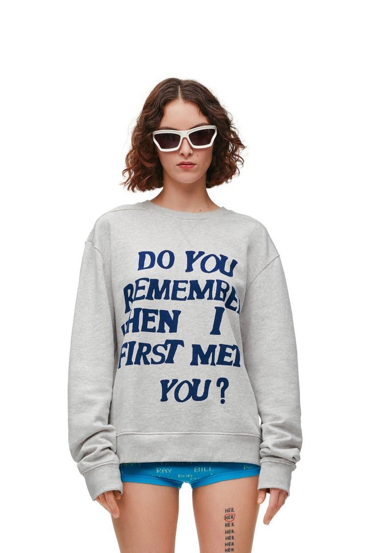 Regular fit sweatshirt in cotton