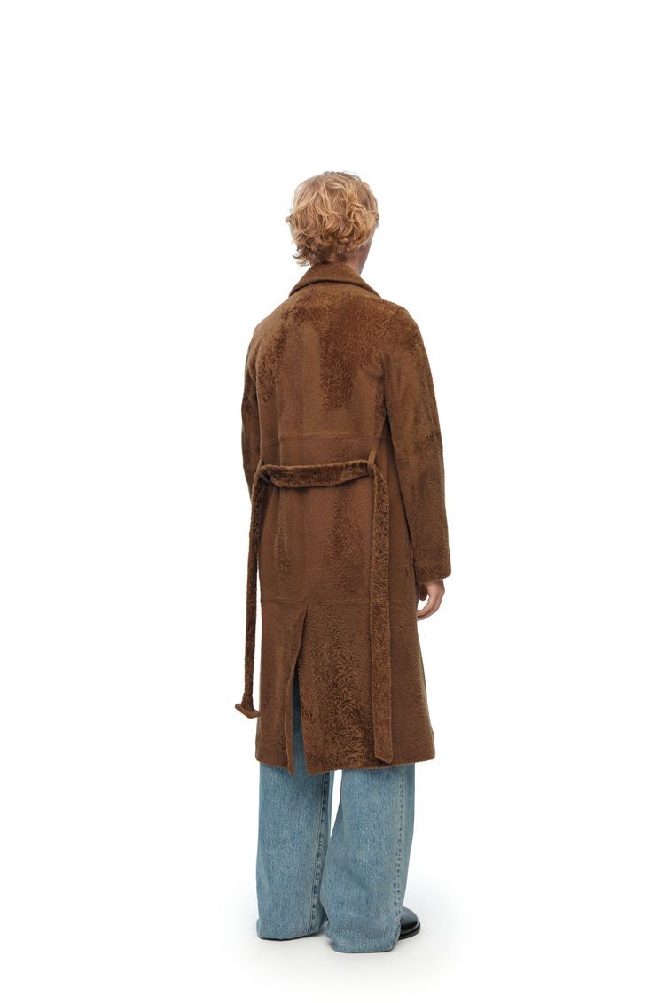 Coat in shearling