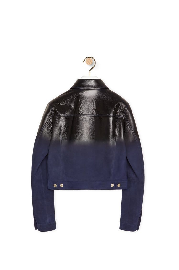 Trucker jacket in nappa lambskin
