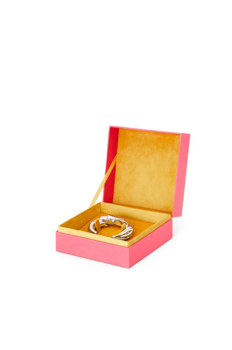 Medium nappa twist cuff in sterling silver