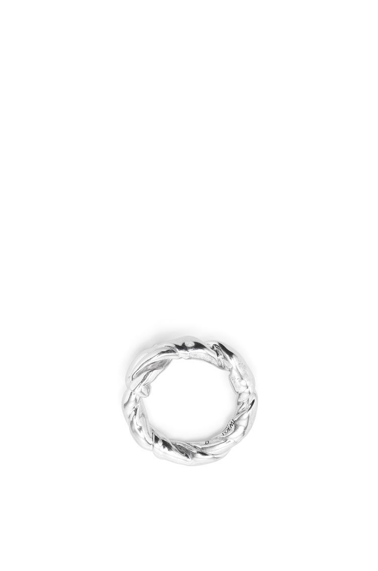 Nappa twist ring in sterling silver