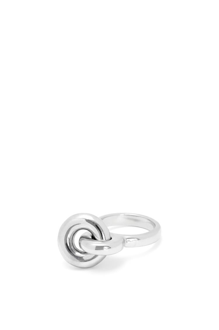 Donut link ring in sterling silver