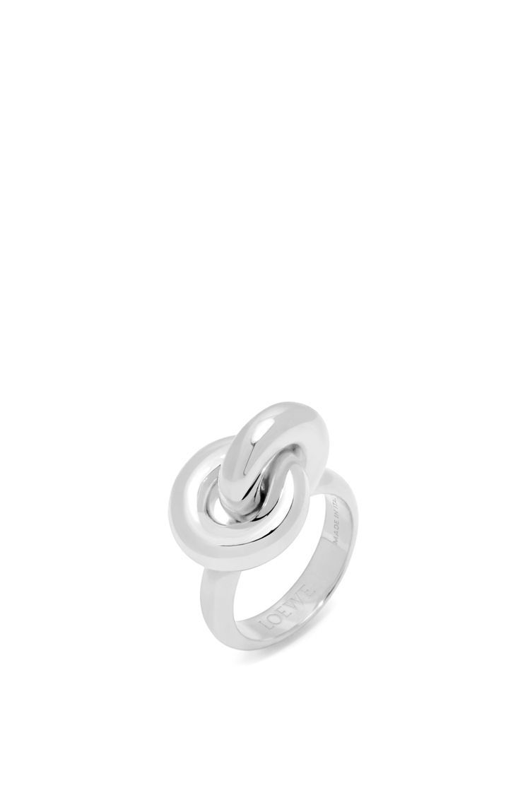 Donut link ring in sterling silver