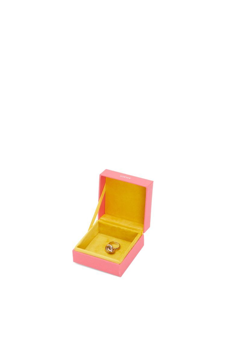 Donut link ring in sterling silver