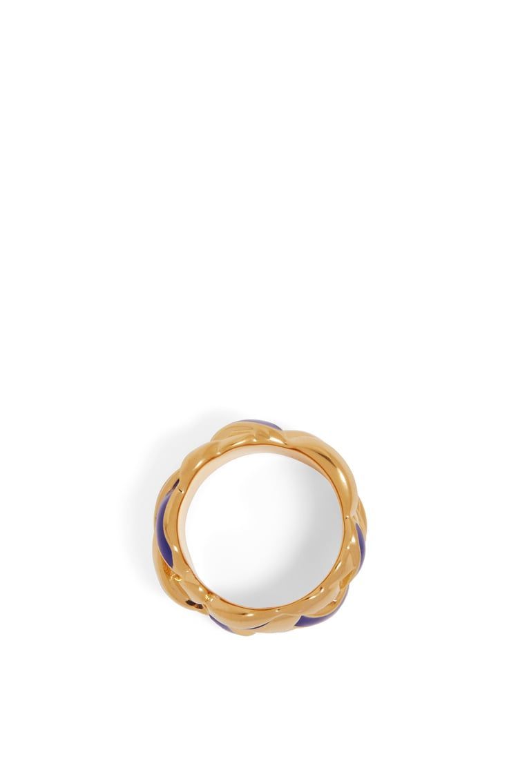 Nest ring in sterling silver and enamel