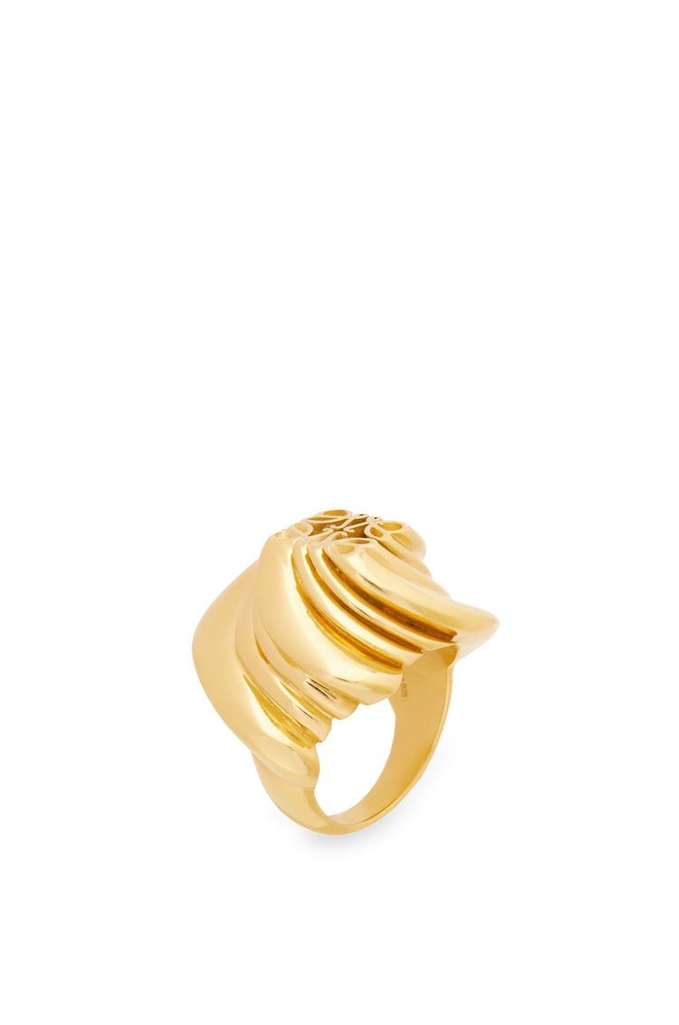 Twisted Anagram signet ring in sterling silver