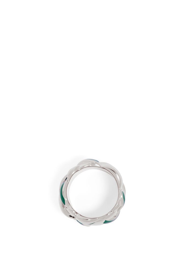 Nest ring in sterling silver and enamel