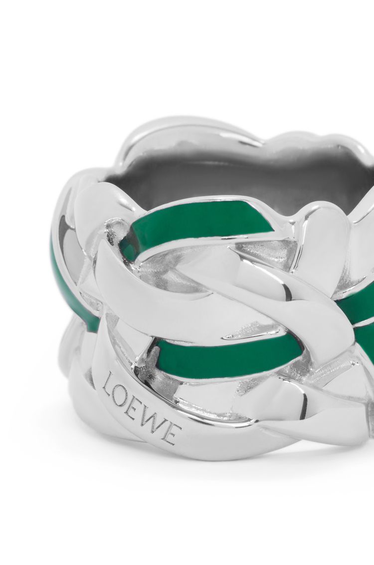 Nest ring in sterling silver and enamel