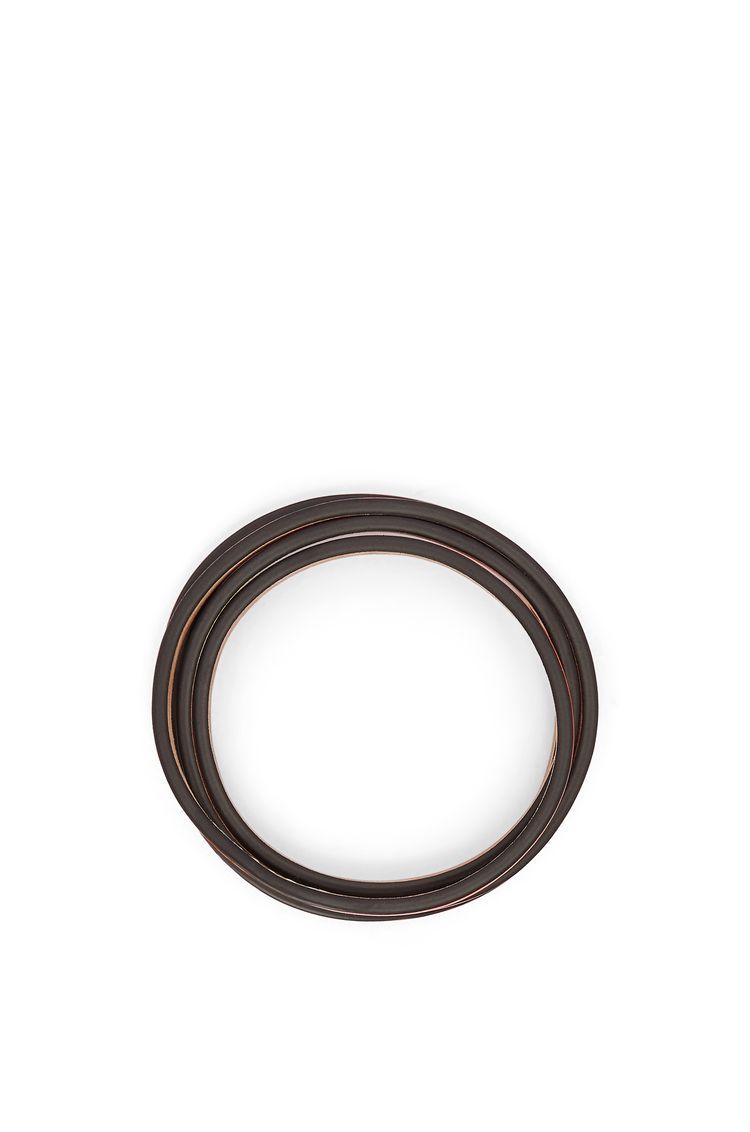 Double bangle set in classic calfskin