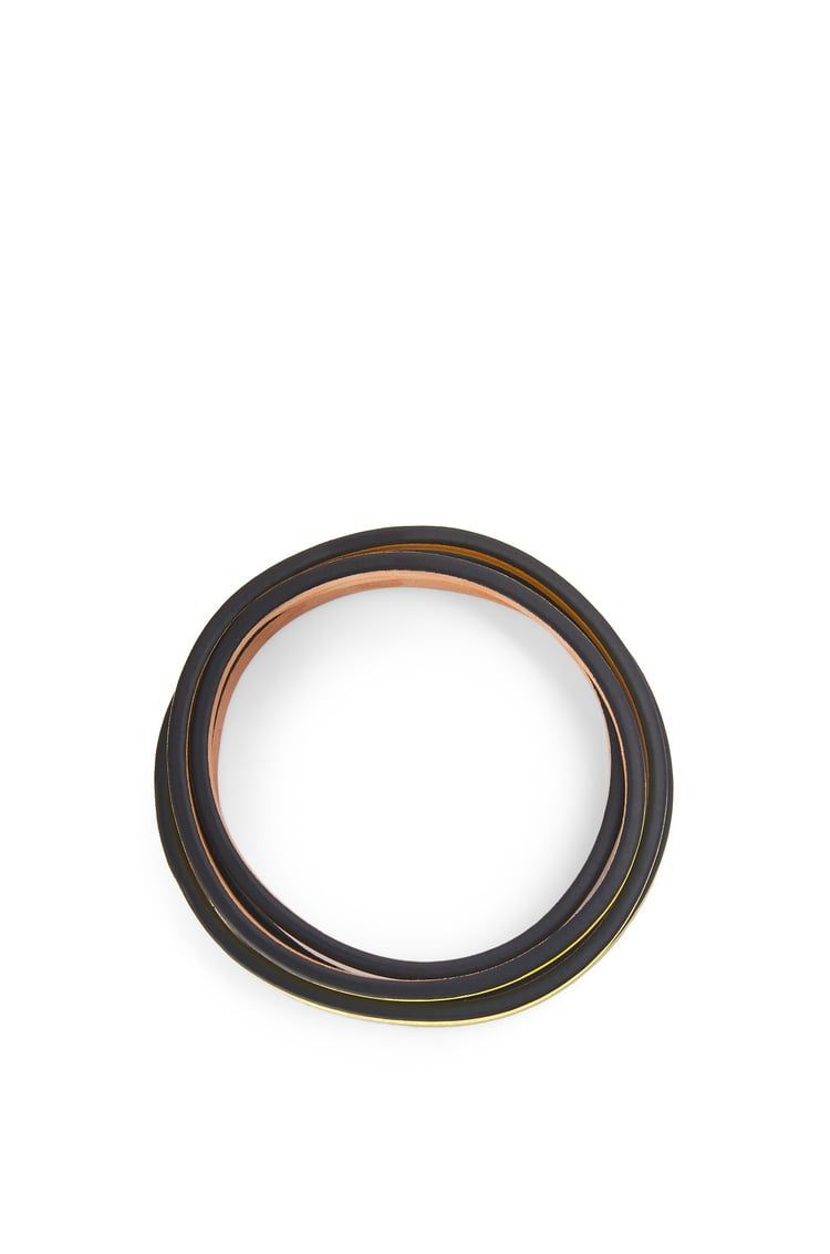 Double bangle set in classic calfskin