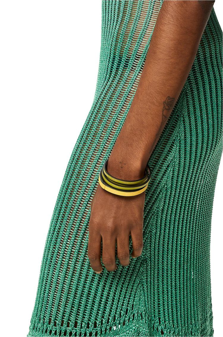 Double bangle set in classic calfskin