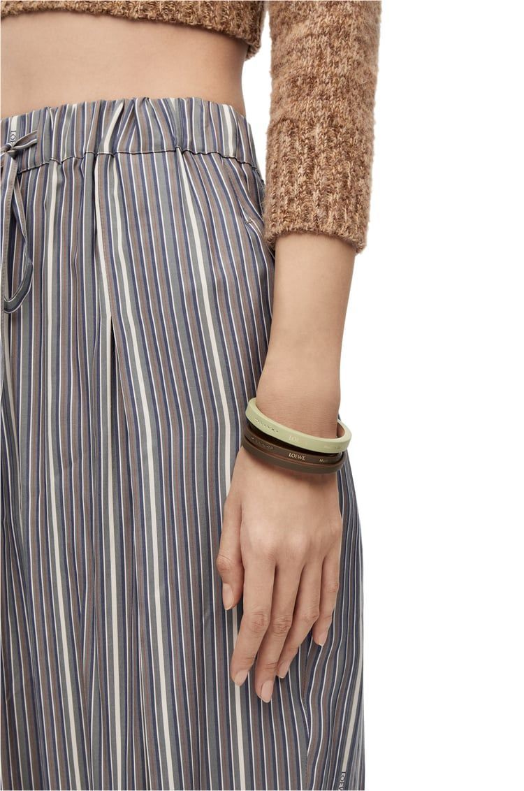 Double bangle set in classic calfskin