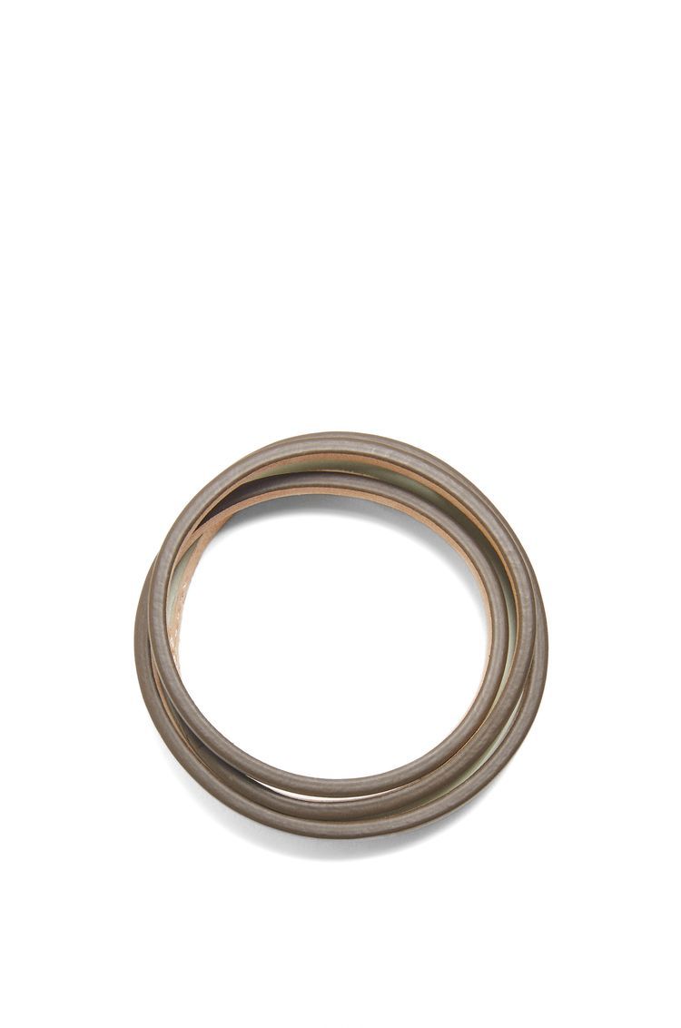 Double bangle set in classic calfskin