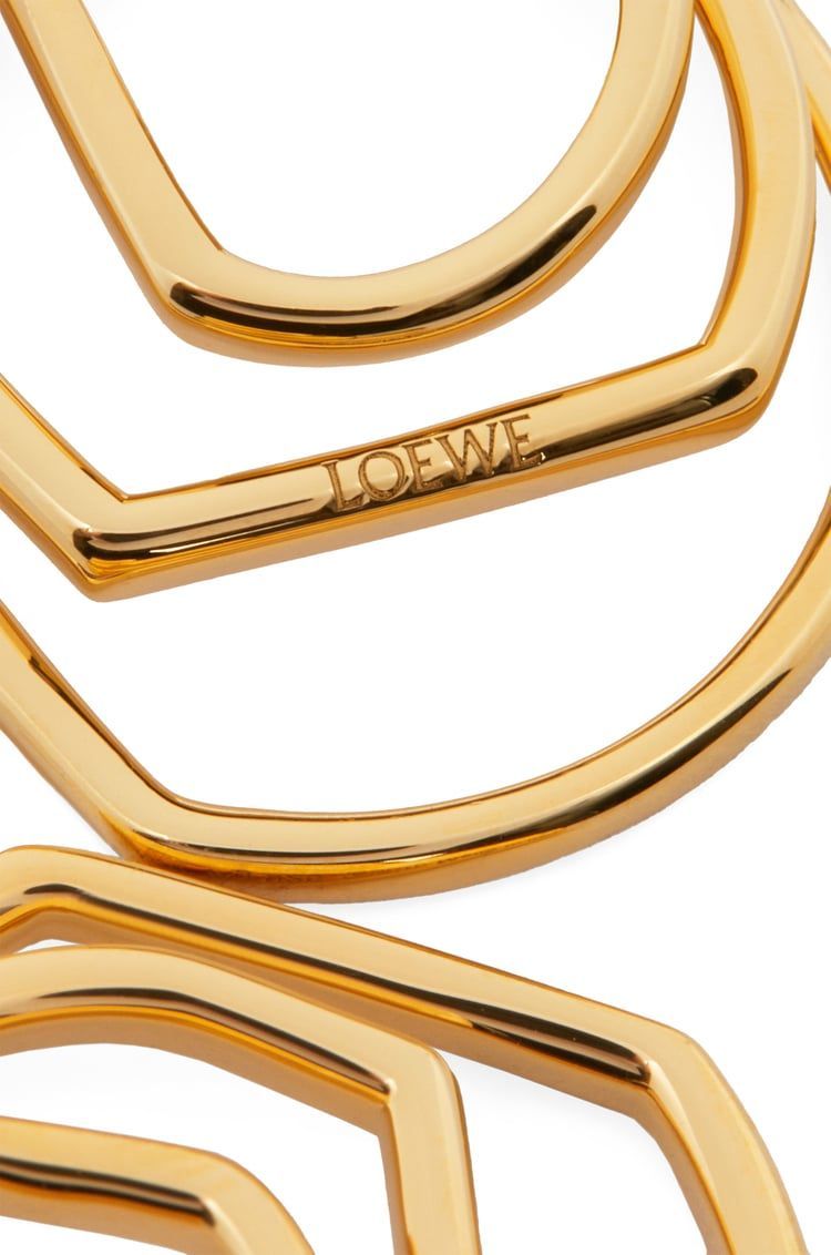 Stacked hoop earrings in sterling silver
