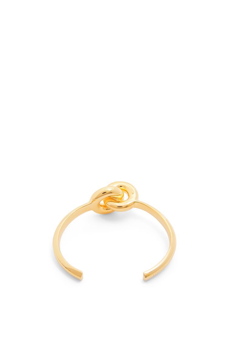 Donut link cuff in sterling silver