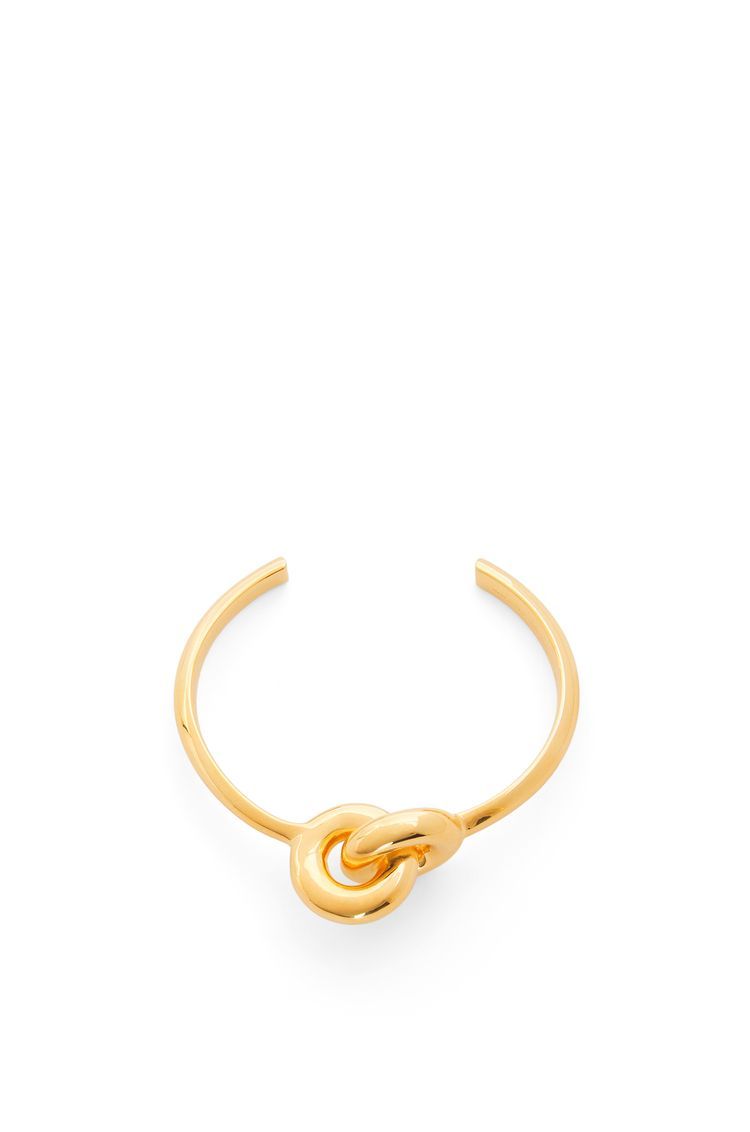 Donut link cuff in sterling silver