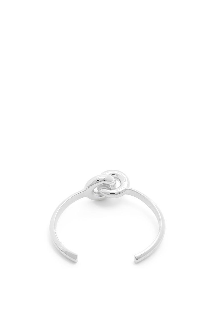 Donut link cuff in sterling silver