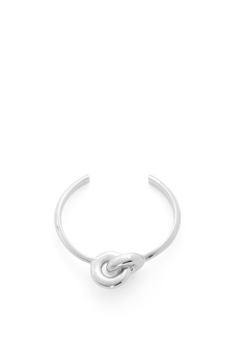 Donut link cuff in sterling silver