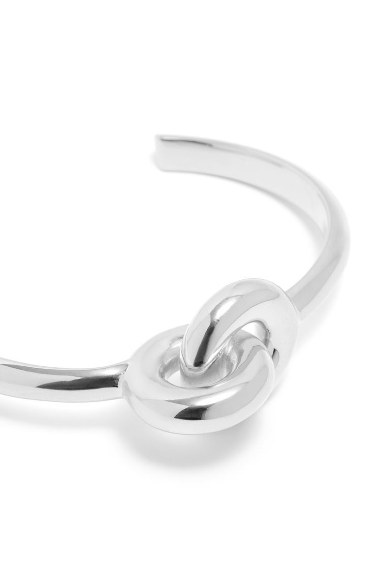 Donut link cuff in sterling silver