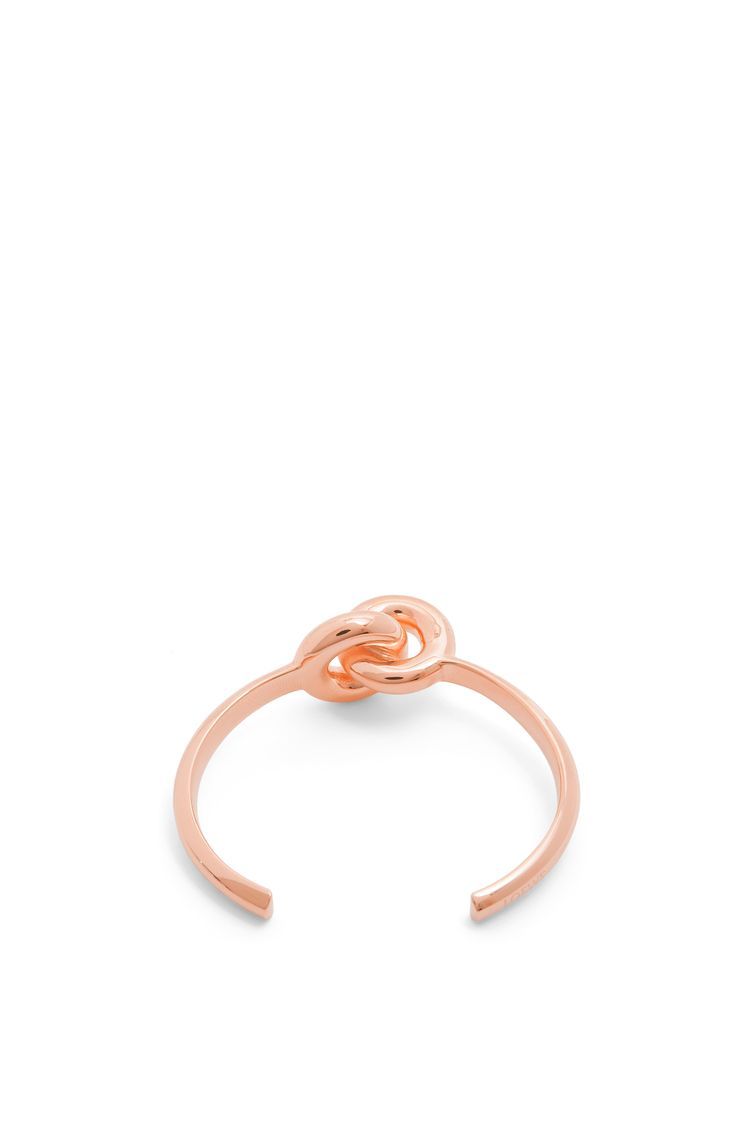 Donut link cuff in sterling silver