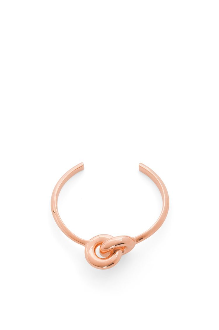Donut link cuff in sterling silver