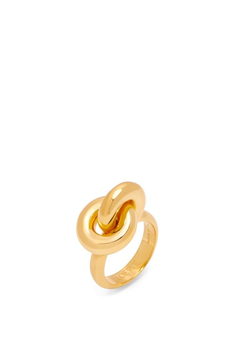 Donut link ring in sterling silver