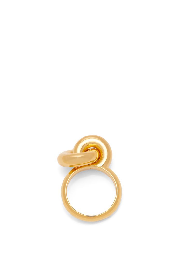 Donut link ring in sterling silver