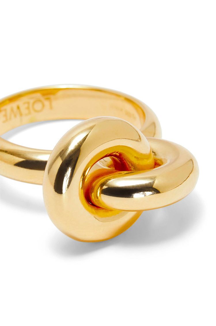 Donut link ring in sterling silver